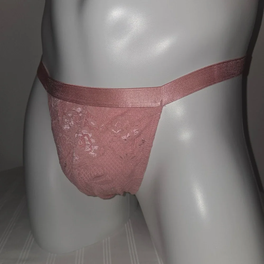 Cosabella Exclusive Italian Lace Mid-Rise Men's Thong Stretch Italian Underwear
